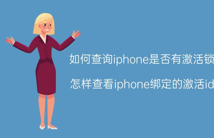 如何查询iphone是否有激活锁 怎样查看iphone绑定的激活id？